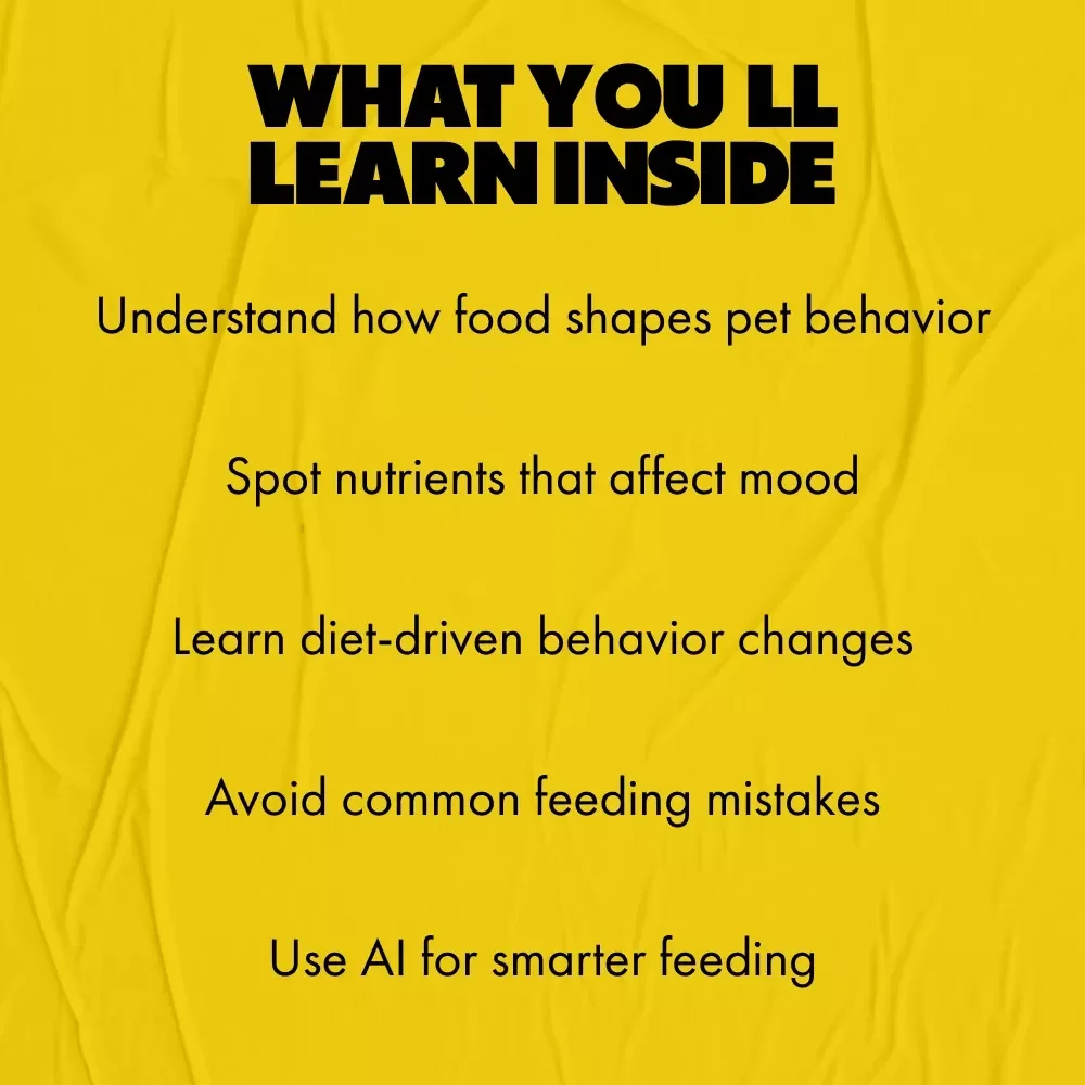 Feed Their Mood: How Pet Nutrition Shapes Behavior | Digital Pet Guide on how pet nutrition affects behavior, Mood, Training & Daily Wellness