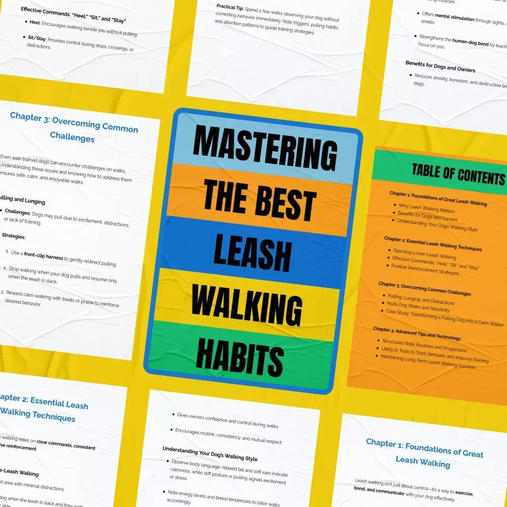 Mastering the Best Leash Walking Habits | Dog Training Digital Download | Loose-Leash Walking Guide | Leash Walking Tips for Calm, Happy Walks | Dog Behavior & Training eBook