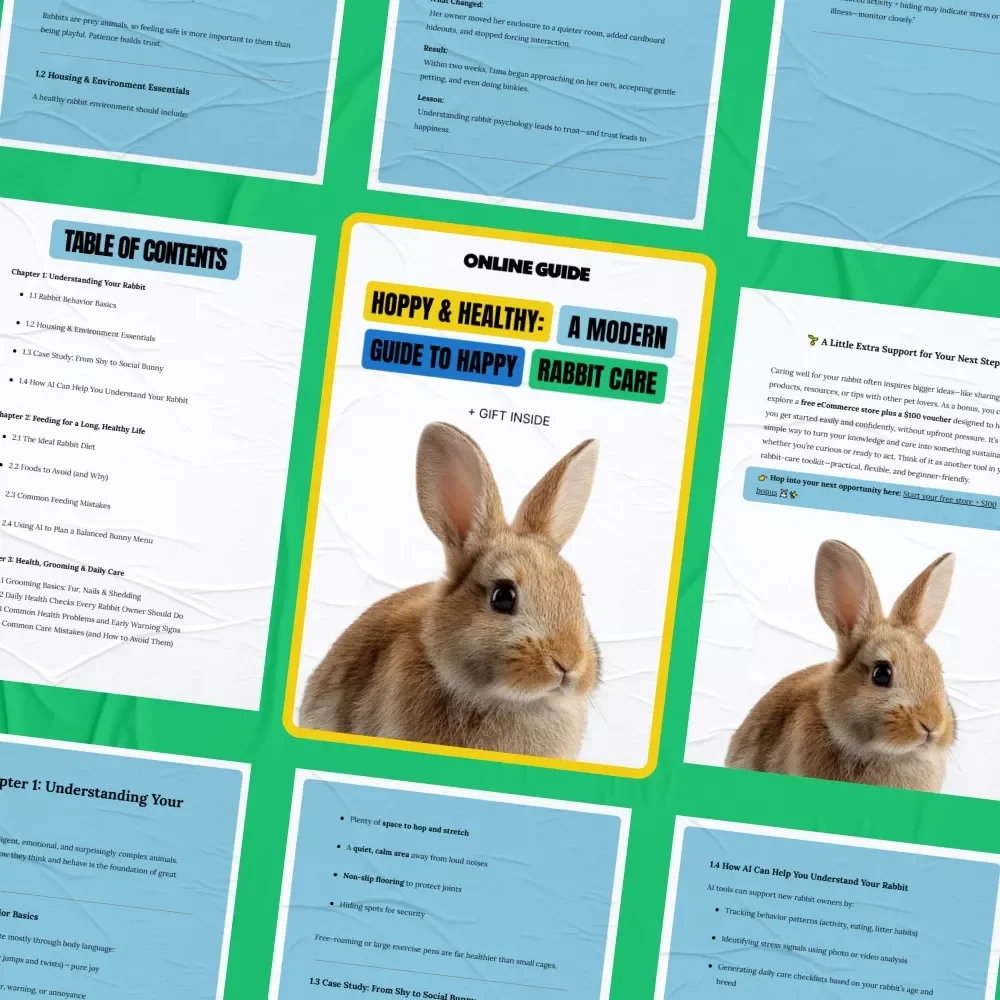 Hoppy & Healthy: A Modern Guide to Happy Rabbit Care | Practical Rabbit Care Tips for New & Experienced Bunny Owners