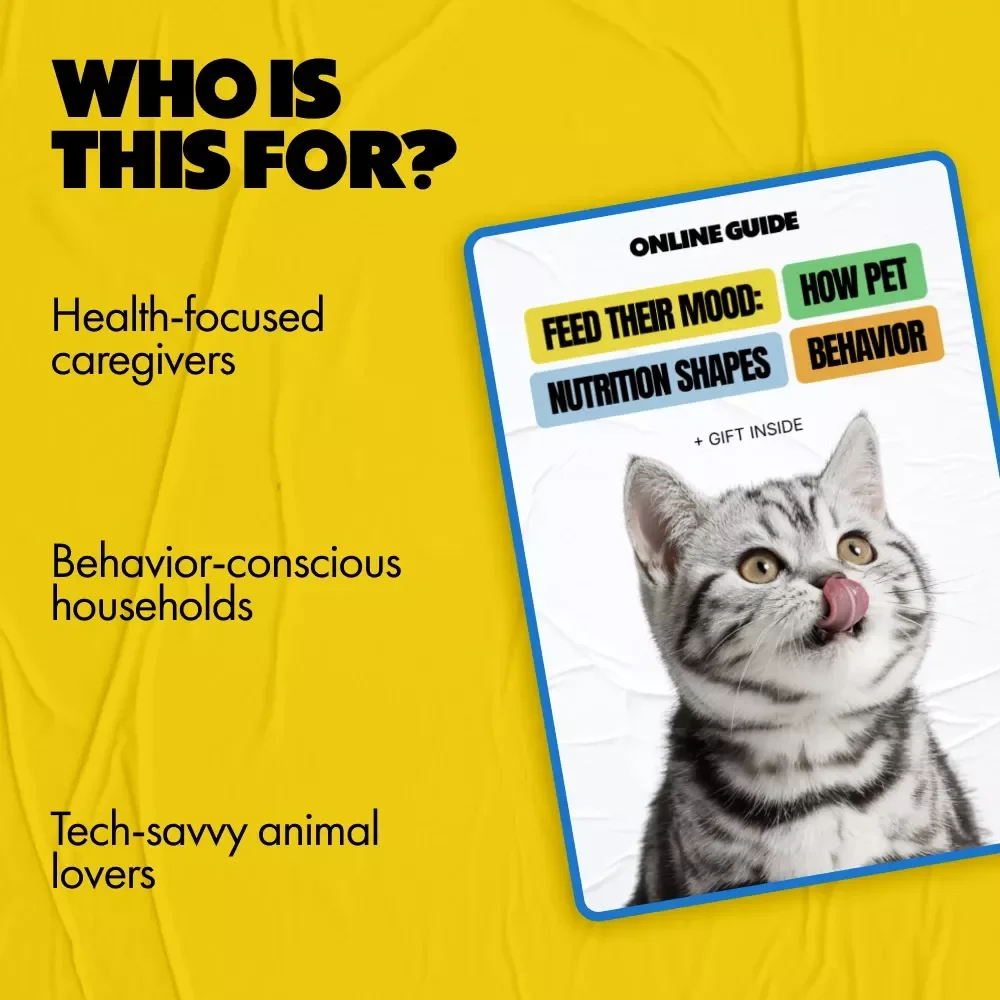 Feed Their Mood: How Pet Nutrition Shapes Behavior | Digital Pet Guide on how pet nutrition affects behavior, Mood, Training & Daily Wellness