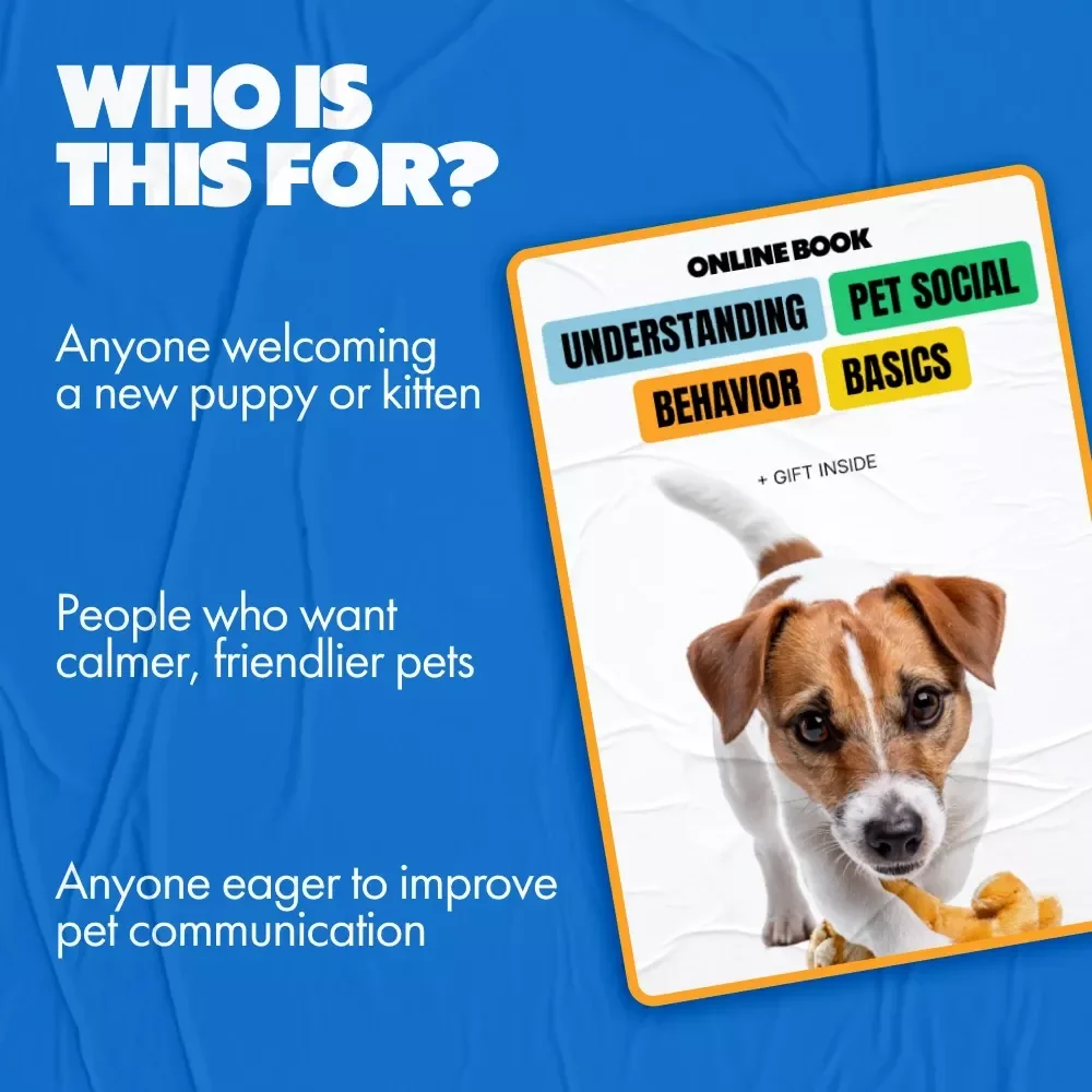 Understanding Pet Social Behavior Basics | Digital Download eBook for Pet Parents | Guide to Training, Social Skills & Early Socialization | pet social behavior basics
