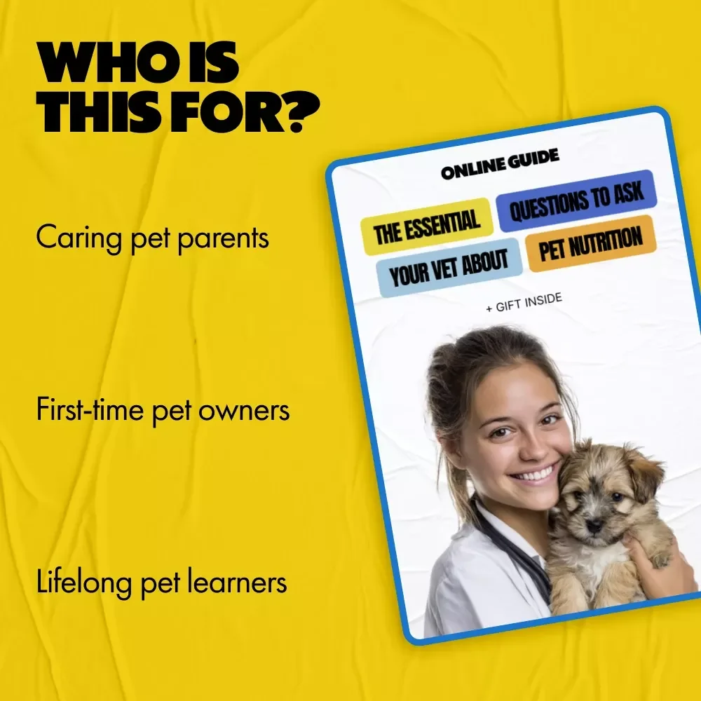 The Essential Questions to Ask Your Vet About Pet Nutrition | Practical eBook for Smarter Feeding Decisions, Vet Visit Prep & Confident Pet Parents