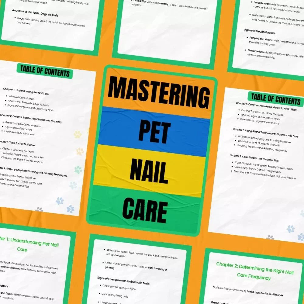 Mastering Pet Nail Care – A Complete eBook Guide with Best Nail Care Tips for Pets, Stress-Free Trimming & Grooming at Home