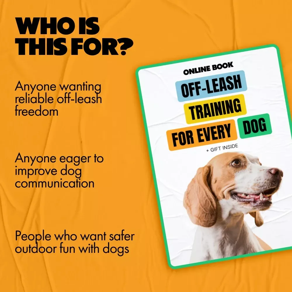 Off-Leash Training Tips for Every Dog | Dog Training Guide eBook | Digital Download for Reliable Recall, Focus & Confident Off-Leash Walking