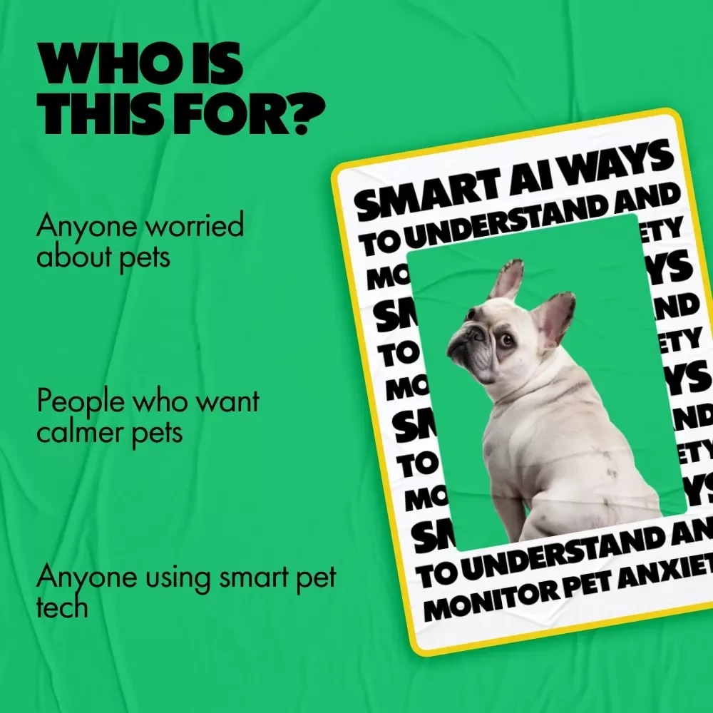 Smart AI Ways to Understand and Monitor Pet Anxiety – Practical Ebook Guide with AI Ways to Monitor Pet Anxiety Levels, Wearables, Apps & Home Monitoring for Dogs and Cats