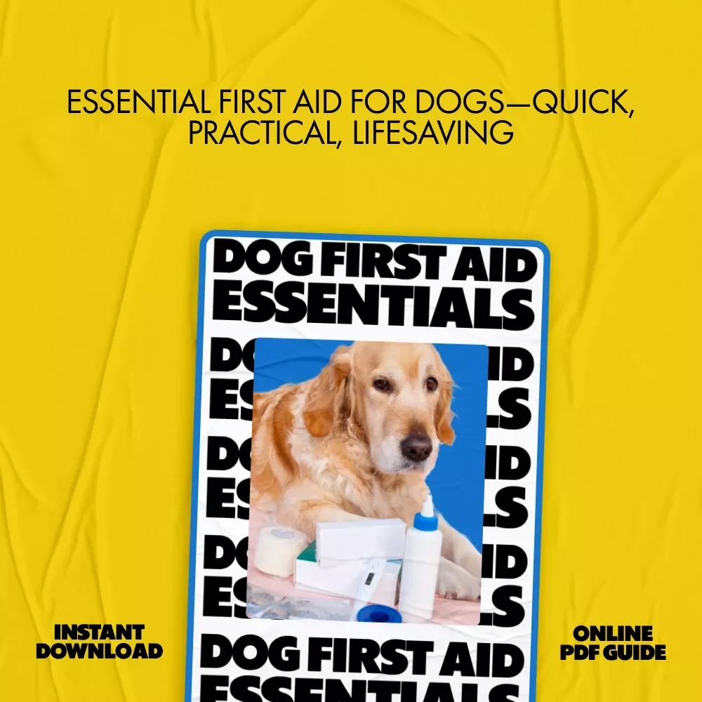 Dog First Aid Essentials: Comprehensive Guide, eBook & Checklist for Dog Owners - Digital Download