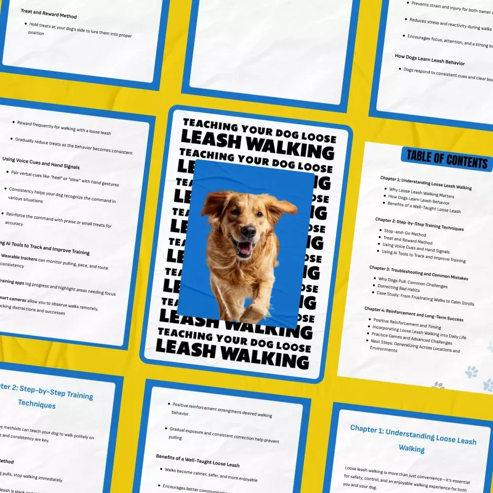 Teaching Your Dog Loose Leash Walking | Dog Training Guide for Calm Walks | Digital Download for Puppy Owners & Dog Parents