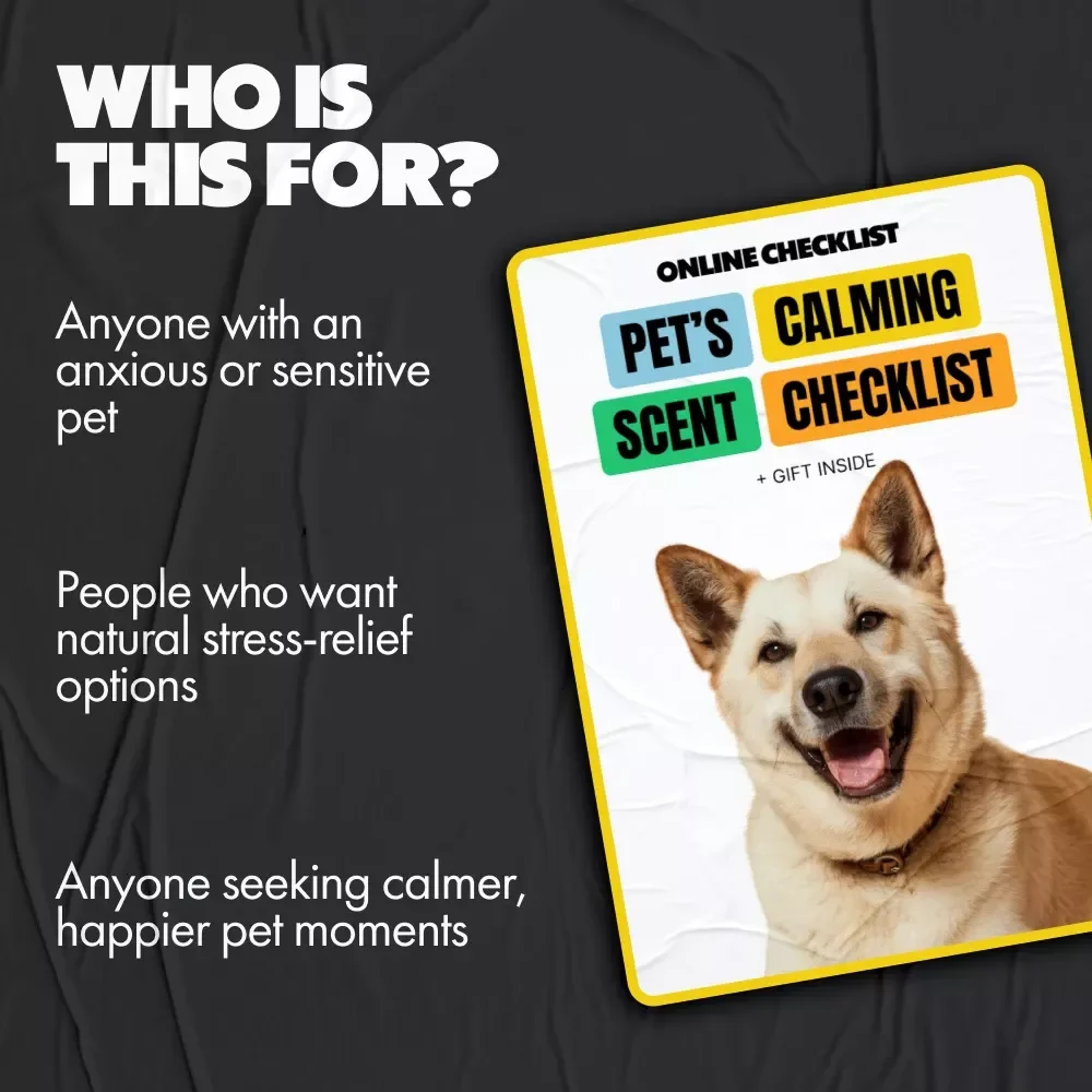 Pet’s Calming Scent Checklist | Digital Download for Dog & Cat Anxiety Relief, Calming Scents Guide, Pet Wellness Printable, Stress-Reducing Aromatherapy for Pets