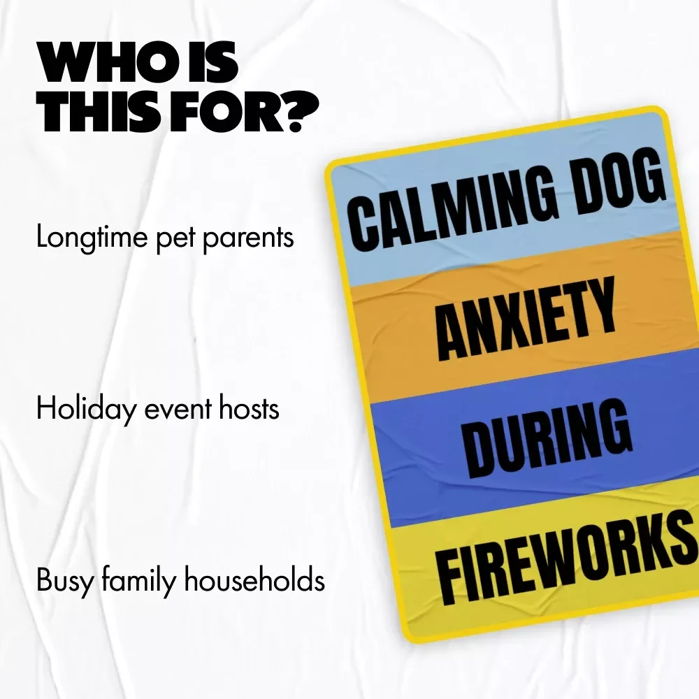 Calming Dog Anxiety During Fireworks | Practical eBook Guide for dog anxiety at fireworks | Stress-Free Holidays for Anxious Dogs