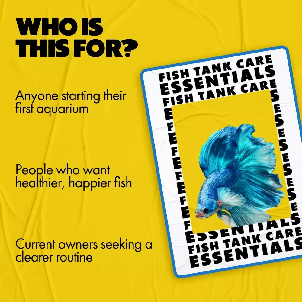 Fish Tank Care Essentials Digital Checklist | Instant Download Aquarium Maintenance Guide | Step-by-Step Fish Tank Checklist for Beginners