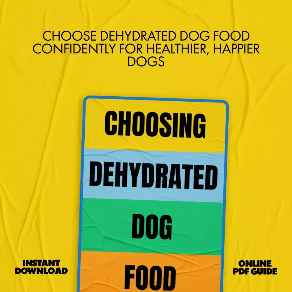 Choosing Dehydrated Dog Food | Complete eBook Guide on how to choose dehydrated dog food for Healthy, Happy Dogs