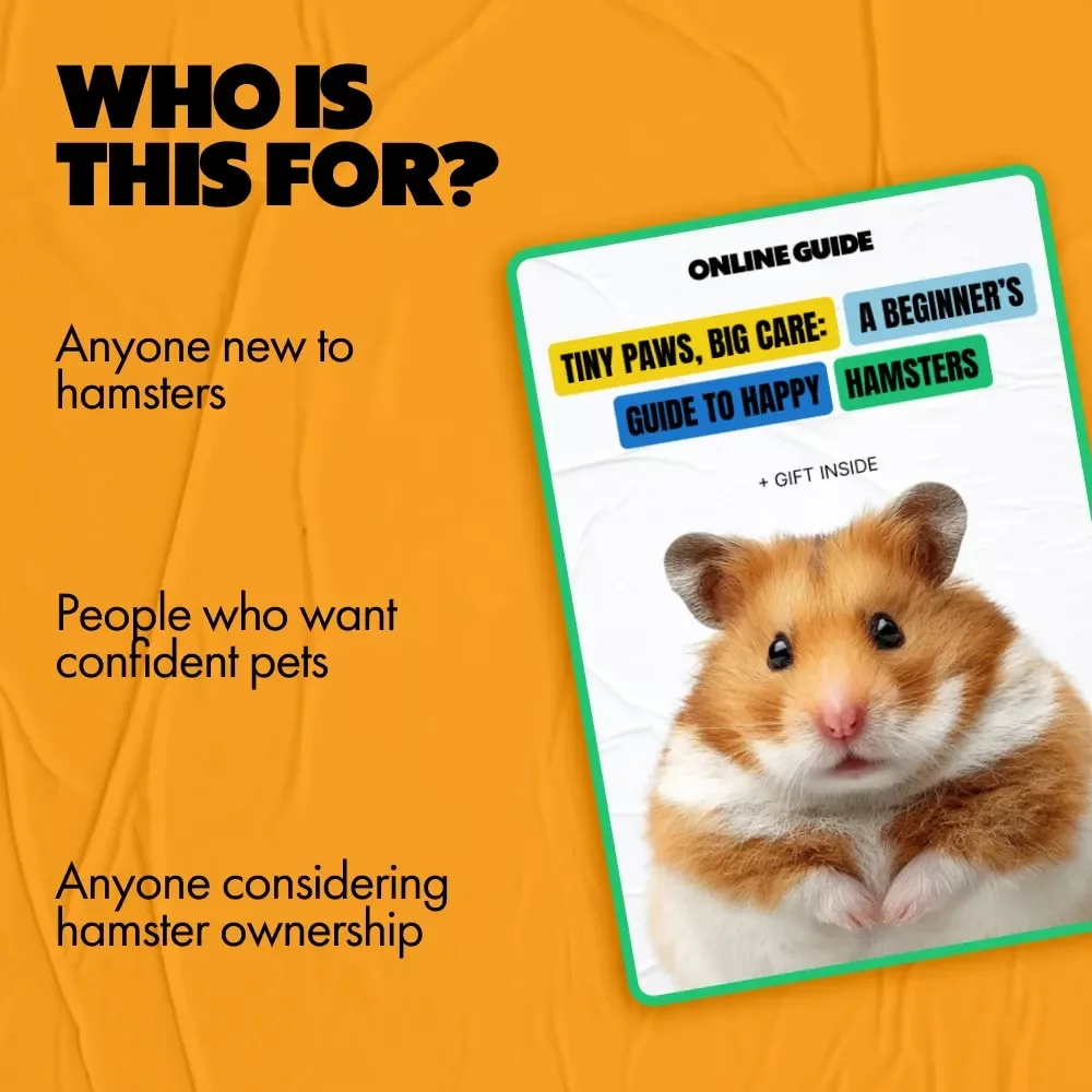Tiny Paws, Big Care: A Beginner’s Guide to Happy Hamsters | Hamster Care Basics Digital Guide for New Pet Owners