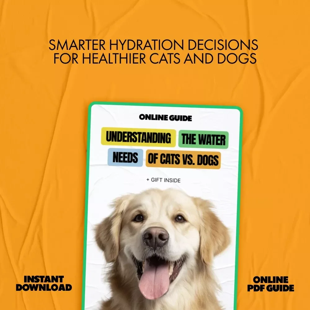 Understanding the Water Needs of Cats vs. Dogs | Pet Hydration eBook Guide for Smarter Care, Healthier Pets & Everyday Wellness