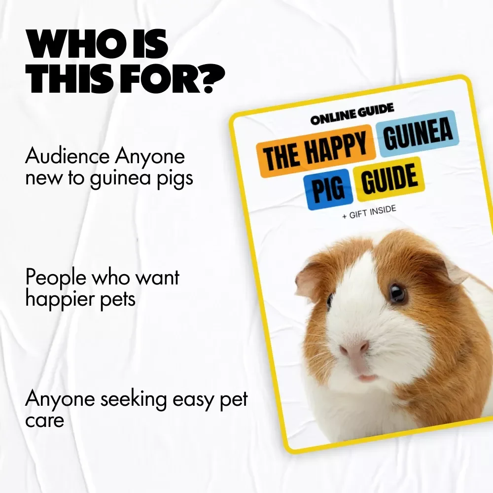 The Happy Guinea Pig Guide – Ultimate Guide to Guinea Pig Care Needs, Housing, Nutrition & Happy Pets (Digital Download)