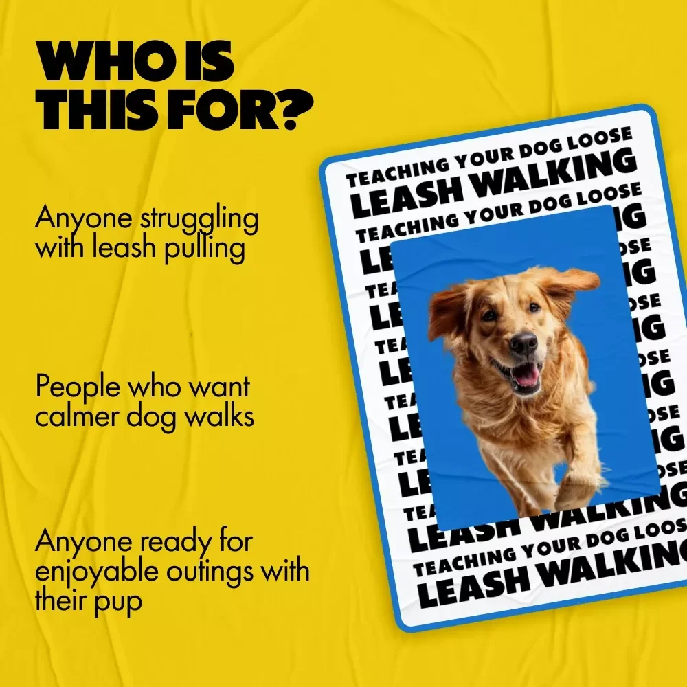 Teaching Your Dog Loose Leash Walking | Dog Training Guide for Calm Walks | Digital Download for Puppy Owners & Dog Parents