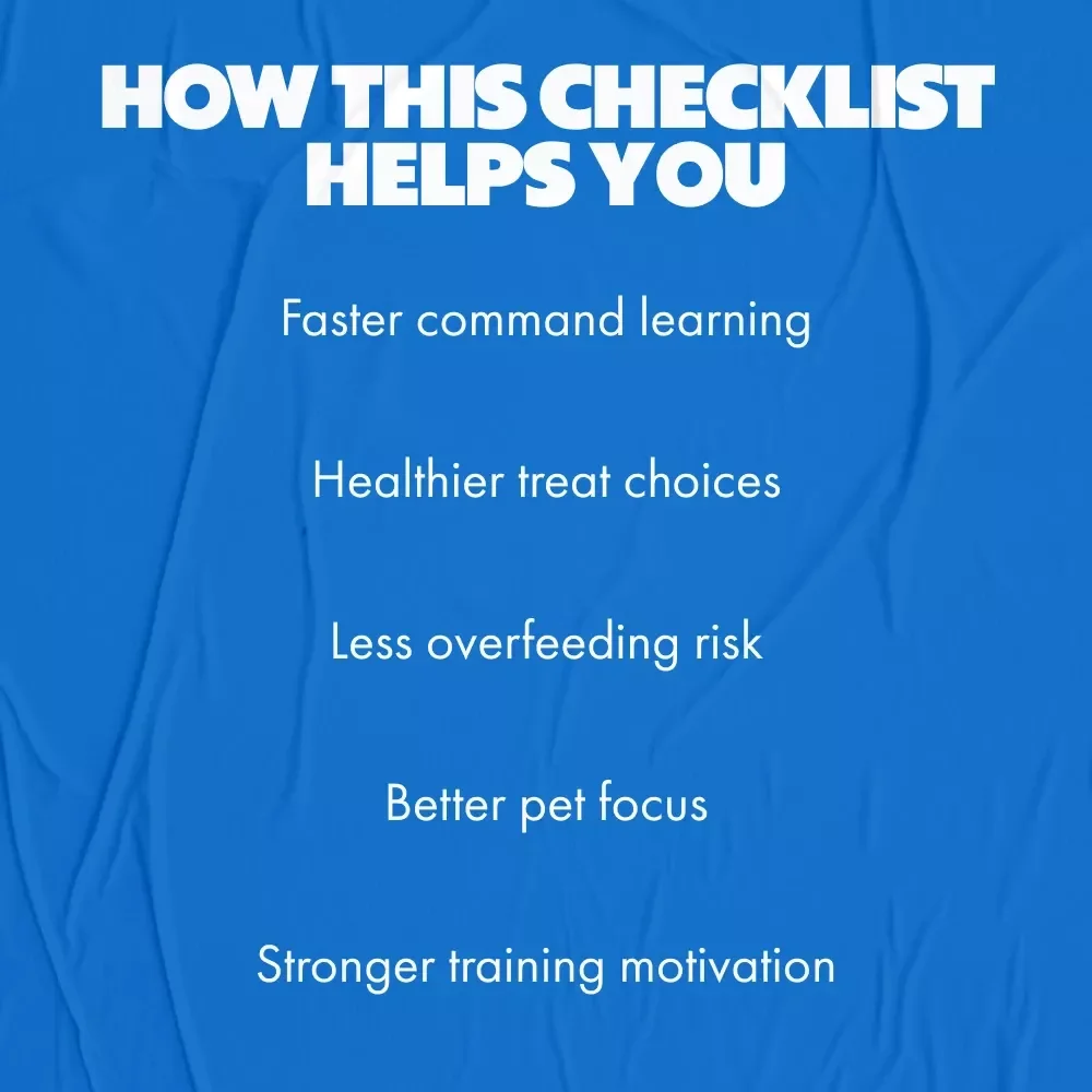 Treats for Training Sessions | best treats for training sessions | Printable Checklist for Dog Owners, Trainers & Pet Parents | Digital Download Guide