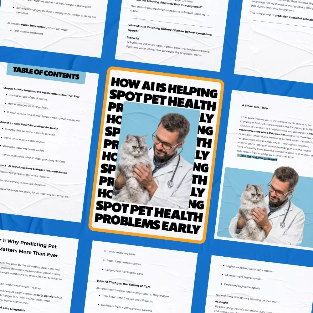 How AI Is Helping Spot Pet Health Problems Early | Ebook Guide on AI Ways to Predict Pet Health Issues for Smarter, Proactive Pet Care