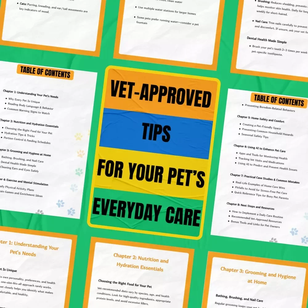 Vet-Approved Tips for Your Pet’s Everyday Care | Vet Recommended Home Care Tips eBook for Dogs & Cats | Easy At-Home Pet Health Guide