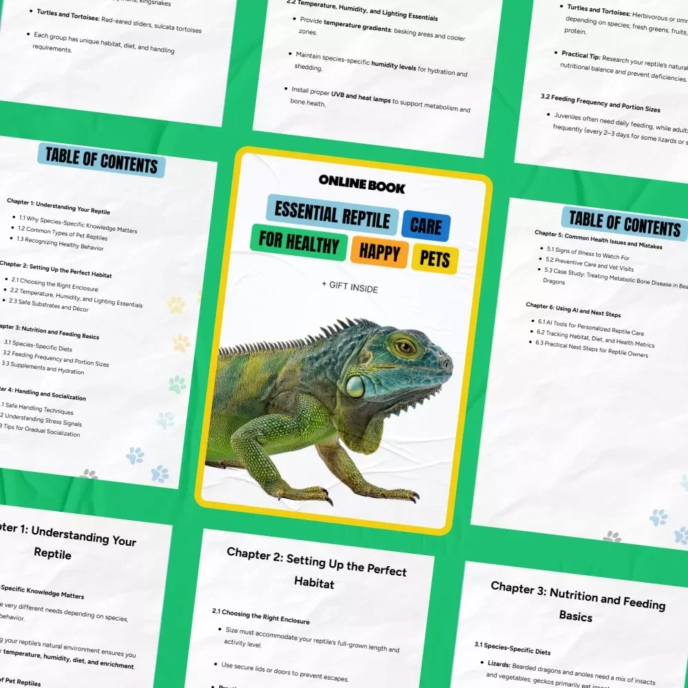 Essential Reptile Care for Healthy, Happy Pets | Reptile Care Basics eBook for Beginner & Experienced Owners | Complete Habitat, Feeding & Health Guide