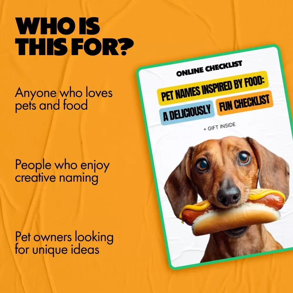 Pet Names Inspired by Food: A Deliciously Fun Checklist – Creative Pet Naming Guide