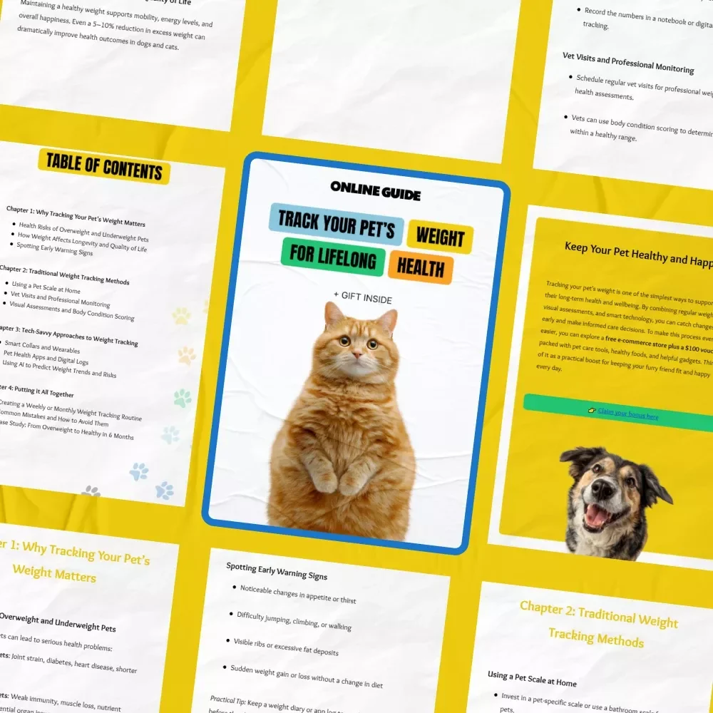 Track Your Pet’s Weight for Lifelong Health | Printable & Digital Pet Wellness Guide | pet weight tracking methods | Vet-Approved Tips | Perfect for Dogs & Cats | Instant Download