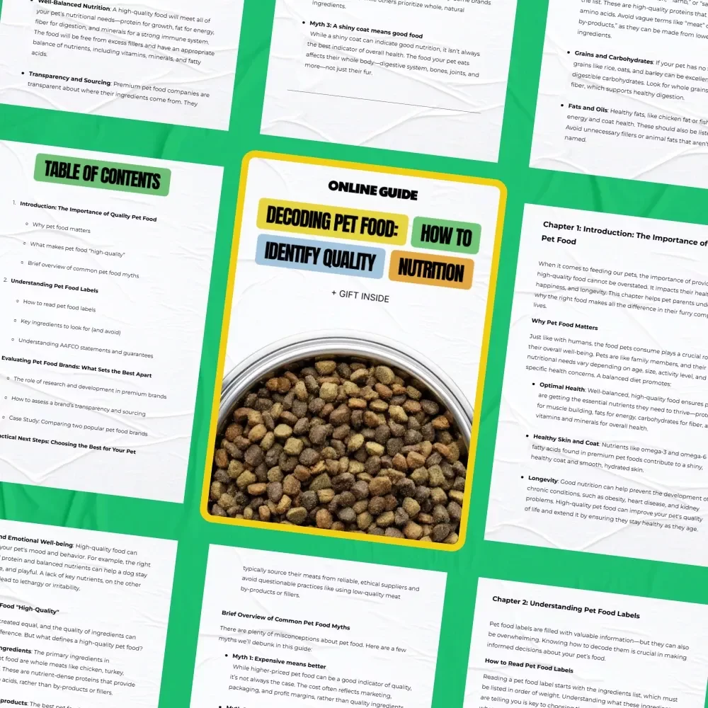 Decoding Pet Food: How to Identify Quality Nutrition | Pet Nutrition Guide for Pet Parents | Learn how to tell if pet food is high quality
