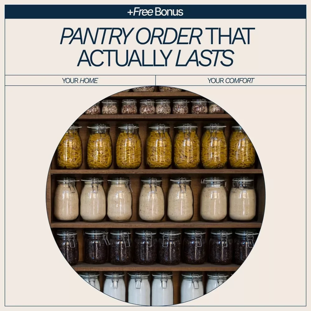Pantry Order That Actually Lasts – A Practical eBook Guide on how to organize pantry efficiently for Busy Homes