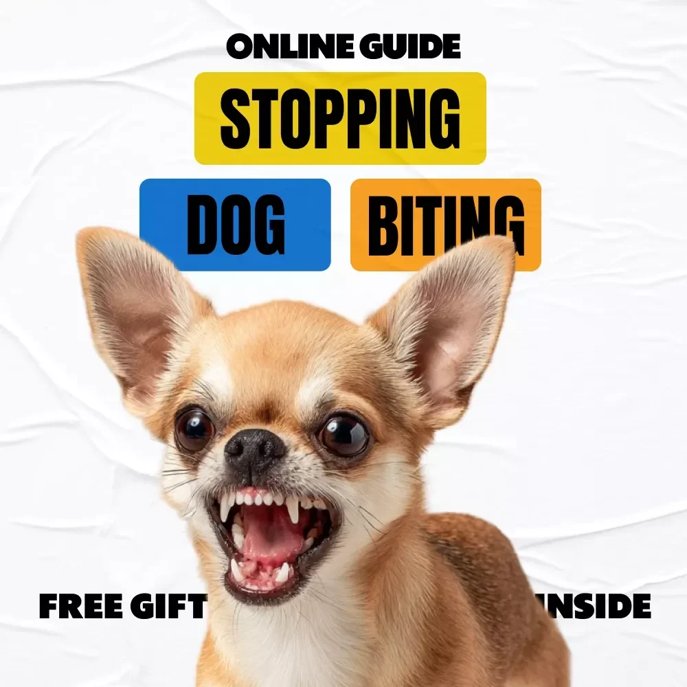 Stopping Dog Biting | Practical eBook Guide on How to Stop Dog Biting for Puppies & Adult Dogs | Positive Training & Real Case Studies