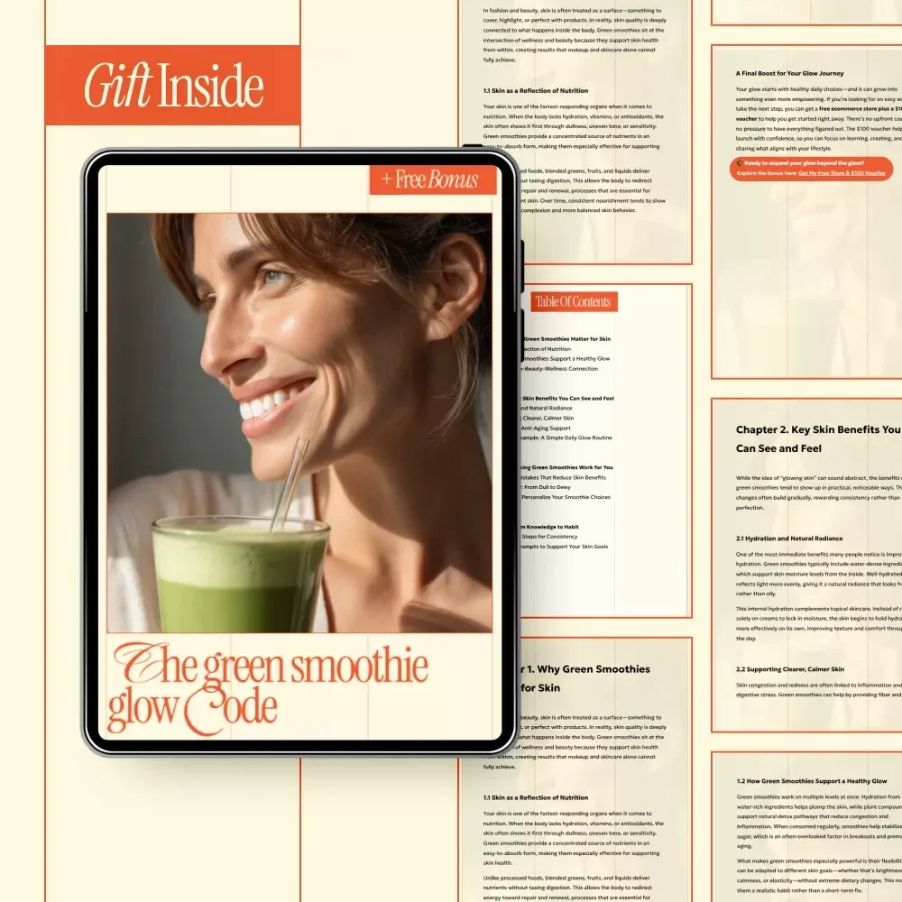 The Green Smoothie Glow Code – Skin-Boosting Beauty Guide Exploring the Benefits of Green Smoothies for Skin