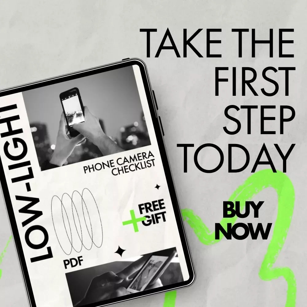 Low-Light Phone Camera Checklist – Easy Phone Camera Low Light Tips for Night Photography, Smartphone Camera Guide & Quick Digital Checklist
