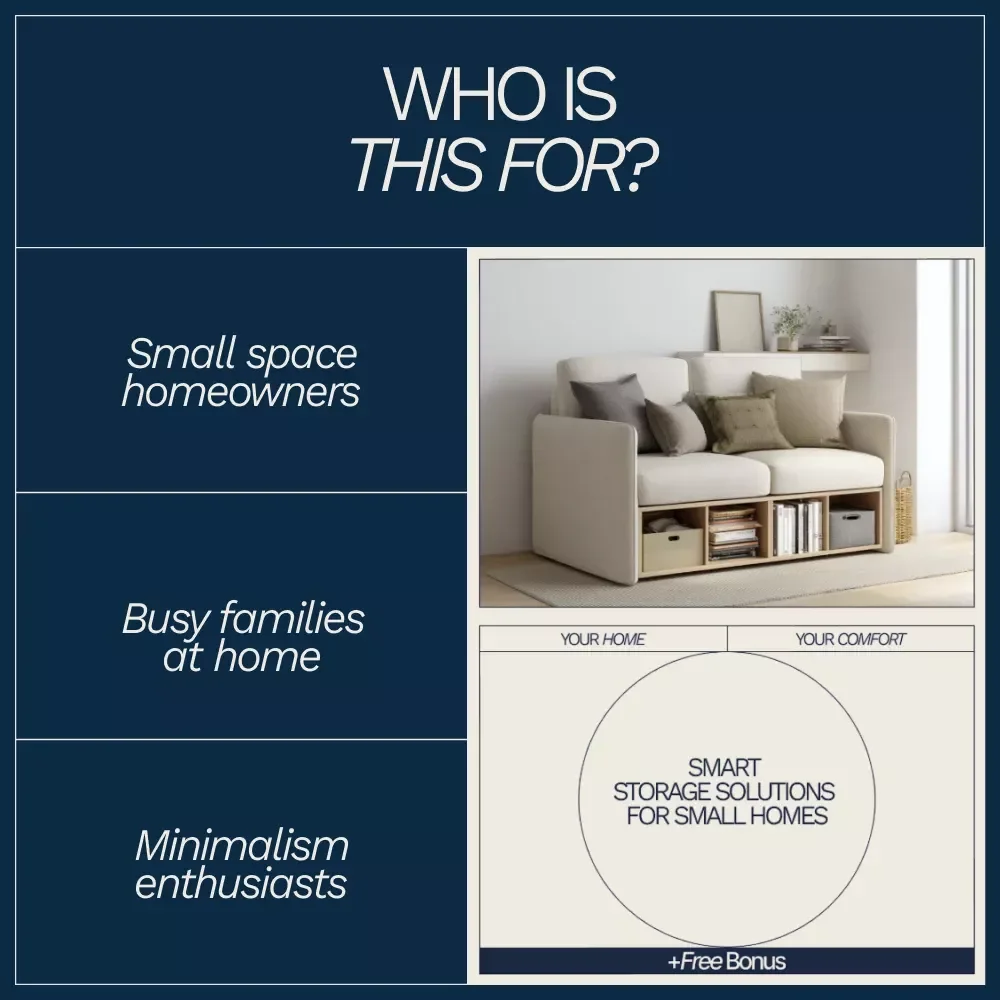 Smart Storage Solutions for Small Homes | Printable Checklist to Maximize Space & Discover What Storage Solutions Work for Small Homes