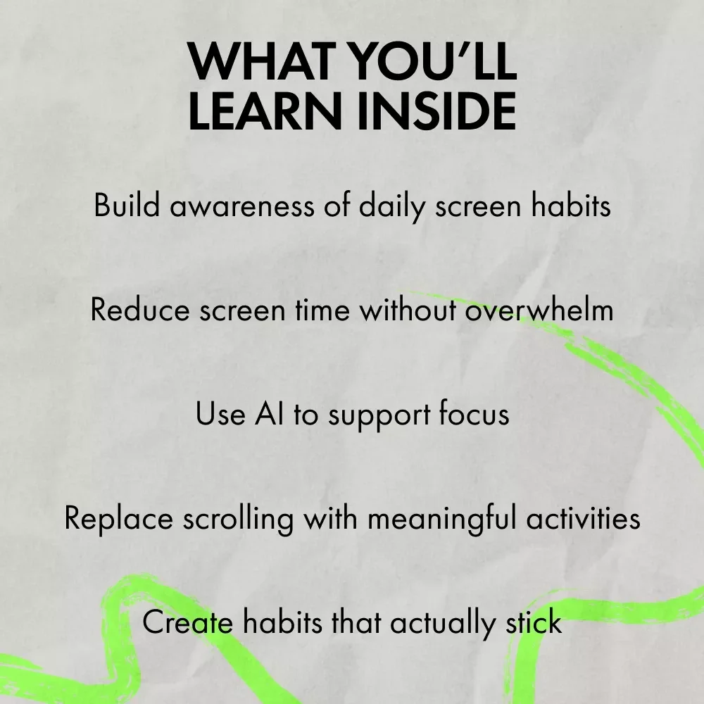Screen Less, Live More: A Guide to Reclaiming Your Time | Ebook on How to Reduce Screen Time, Digital Balance & Focused Living