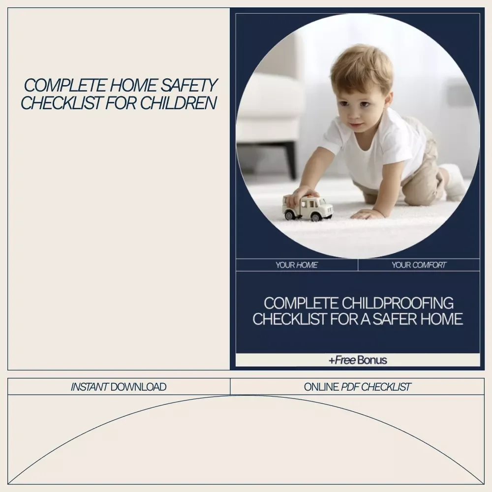 Complete Childproofing Checklist for a Safer Home – Printable Baby Safety Guide | How to Childproof a Home Room by Room