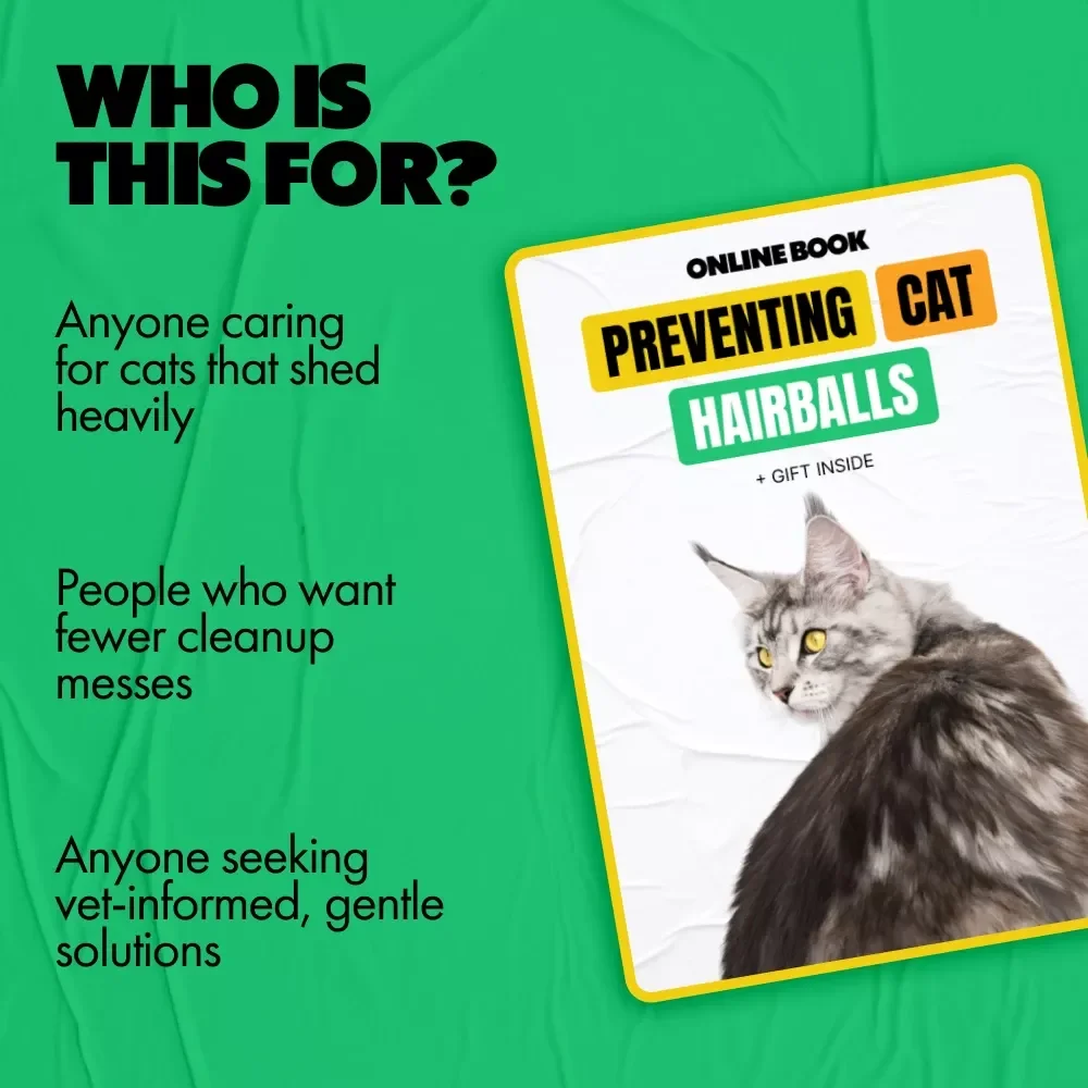 Preventing Cat Hairballs | A Practical eBook for Cat Hairball Prevention, Healthier Grooming & Happier Indoor Cats