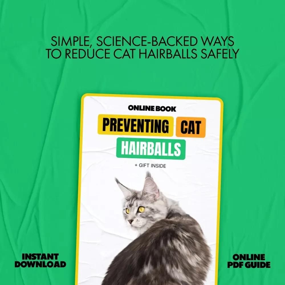 Preventing Cat Hairballs | A Practical eBook for Cat Hairball Prevention, Healthier Grooming & Happier Indoor Cats