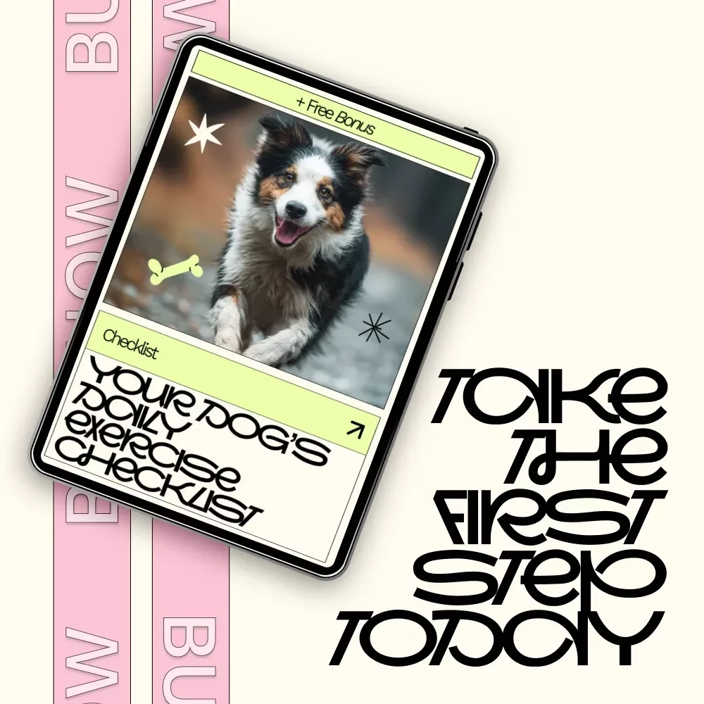 Your Dog’s Daily Exercise Checklist – Printable Dog Exercise Planner, Daily Dog Activity Guide, Digital Download for Happy & Healthy Dogs