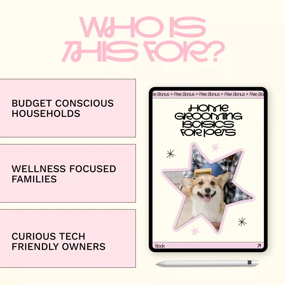 Home Grooming Basics for Pets – Easy Guide to Basic Pet Grooming at Home | Stress-Free Care Routine eBook for Dogs & Cats