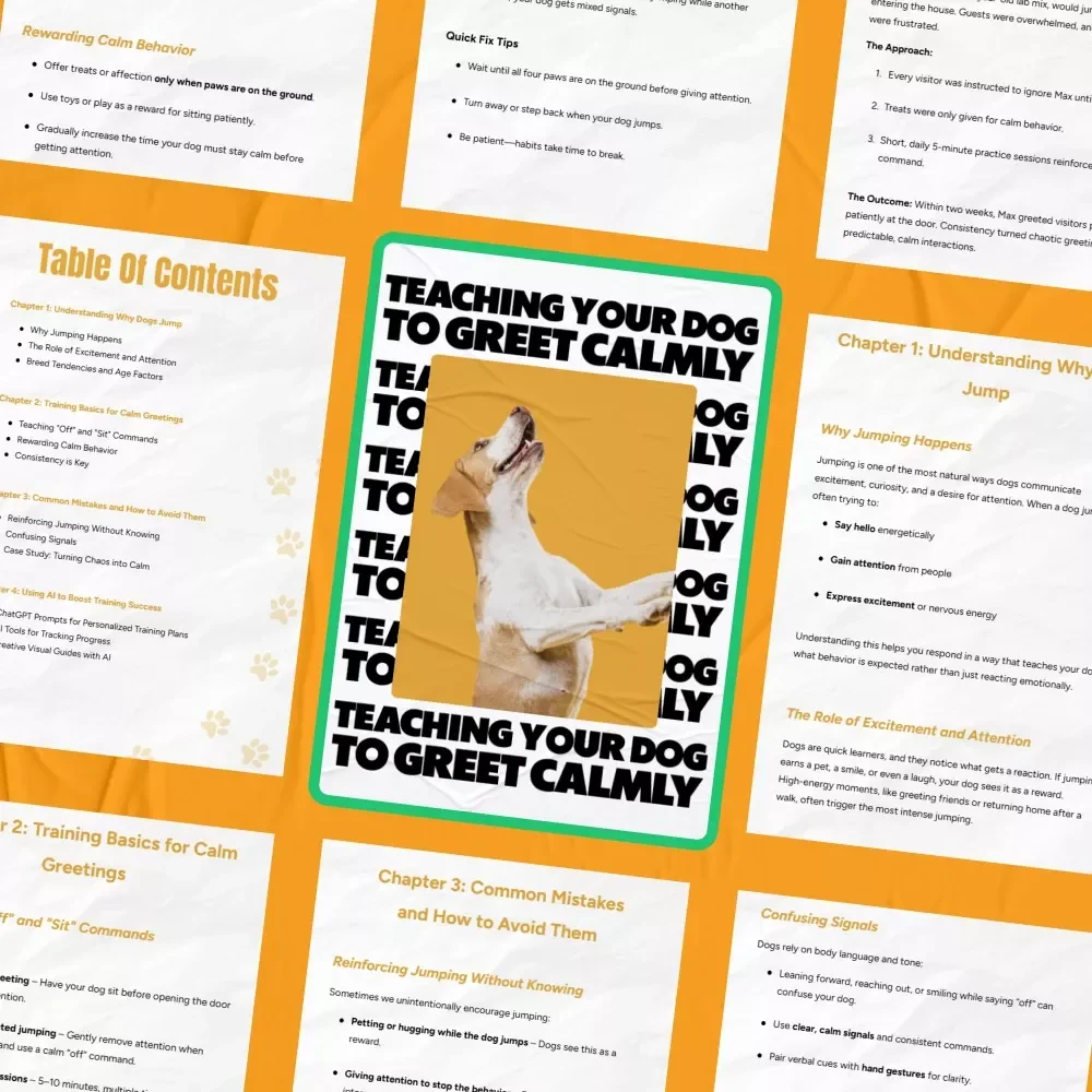 Teaching Your Dog to Greet Calmly – A Practical Training Guide with the Best Ways to Stop Dog Jumping for Polite, Stress-Free Hellos