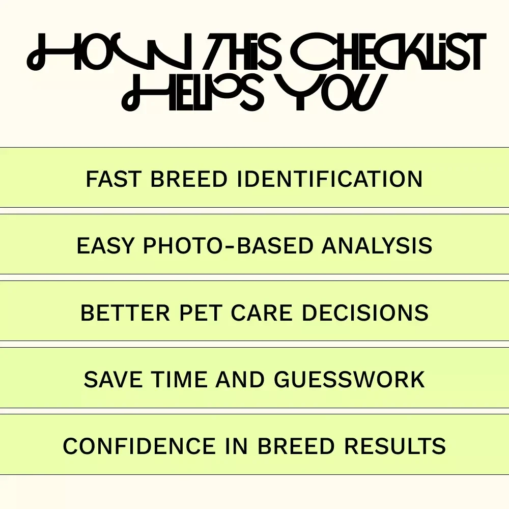 AI-Powered Pet Breed Identification Checklist – Easy Digital Download, Smart AI Guide for Pet Parents, ai for pet breed identification help