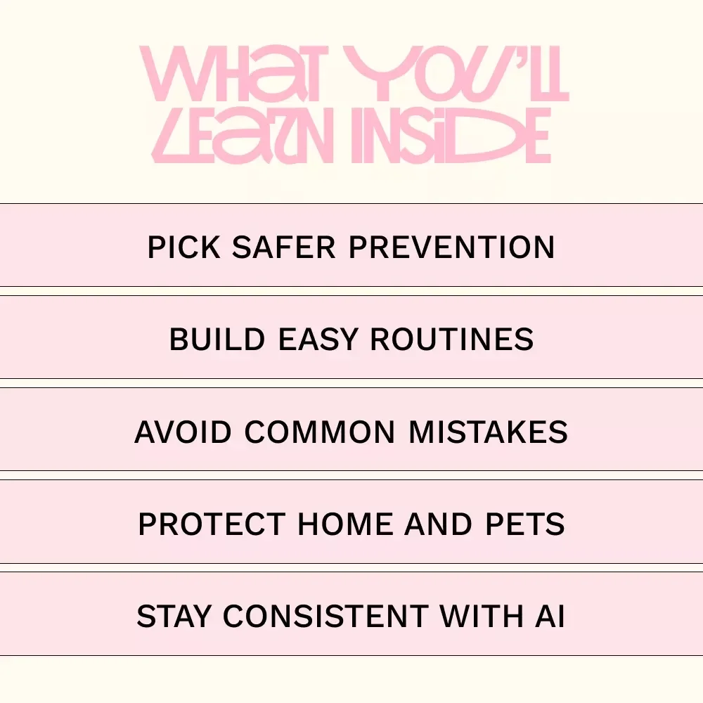 Healthy Pets No Parasites – A Practical Guide to the Best Flea and Tick Prevention for Dogs & Cats | Simple Routines, Natural Options & Smart AI Tools