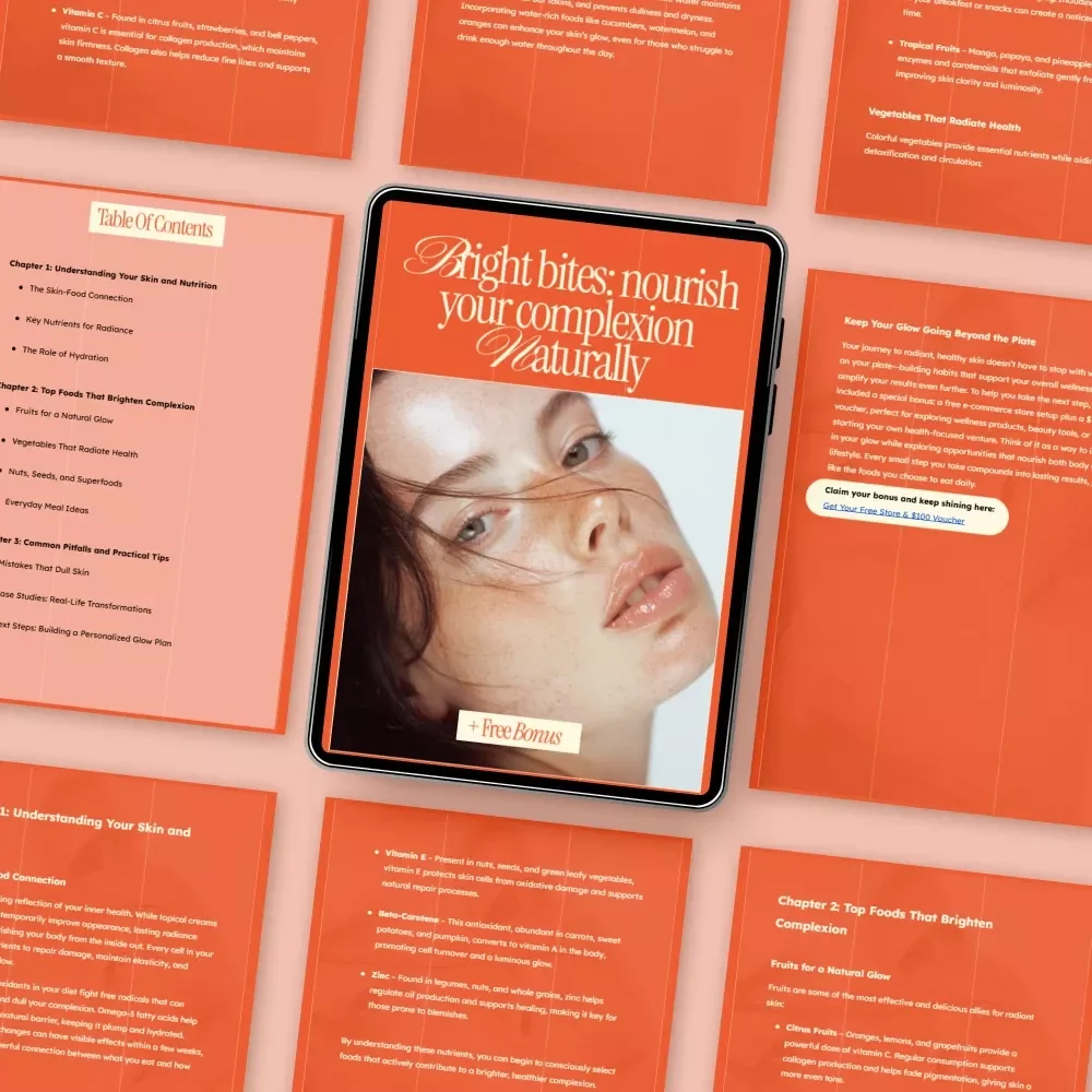 Bright Bites: Nourish Your Complexion Naturally – Glow Guide to Foods That Brighten Complexion, Skin Nutrition & AI Beauty Planning