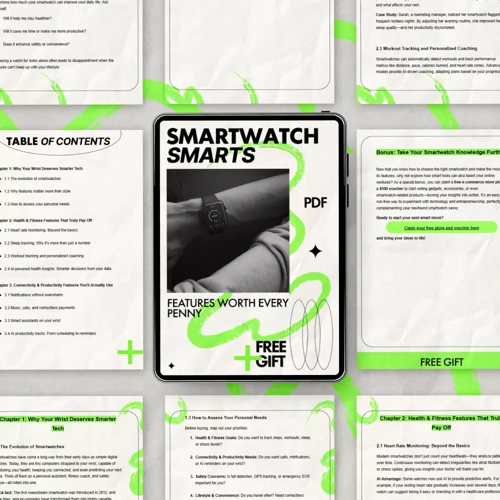Smartwatch Smarts: Features Worth Every Penny | Smart Buying Guide to Smartwatch Features Worth Paying For | Digital eBook Download