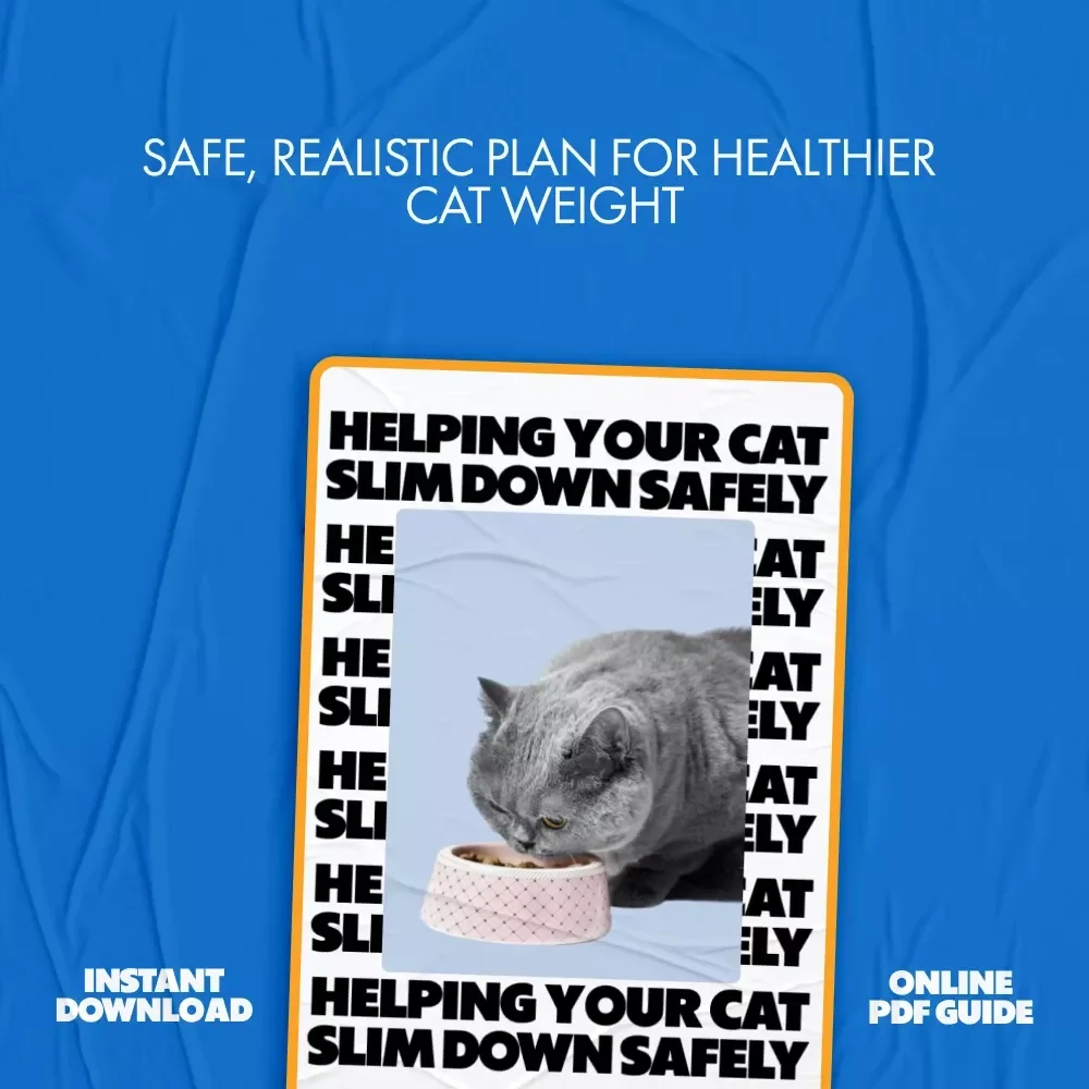 Helping Your Cat Slim Down Safely – Digital Cat Weight Loss Guide | what to do if my cat is obese | Healthy Feline Diet, Play & AI Tracking Checklist