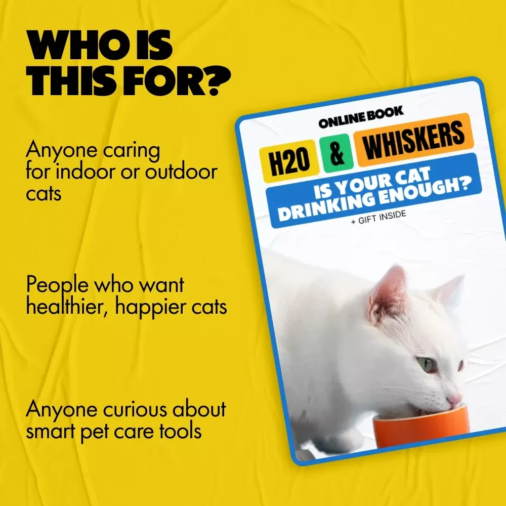 H2O & Whiskers: Is Your Cat Drinking Enough – A Practical eBook Guide for Cat Owners