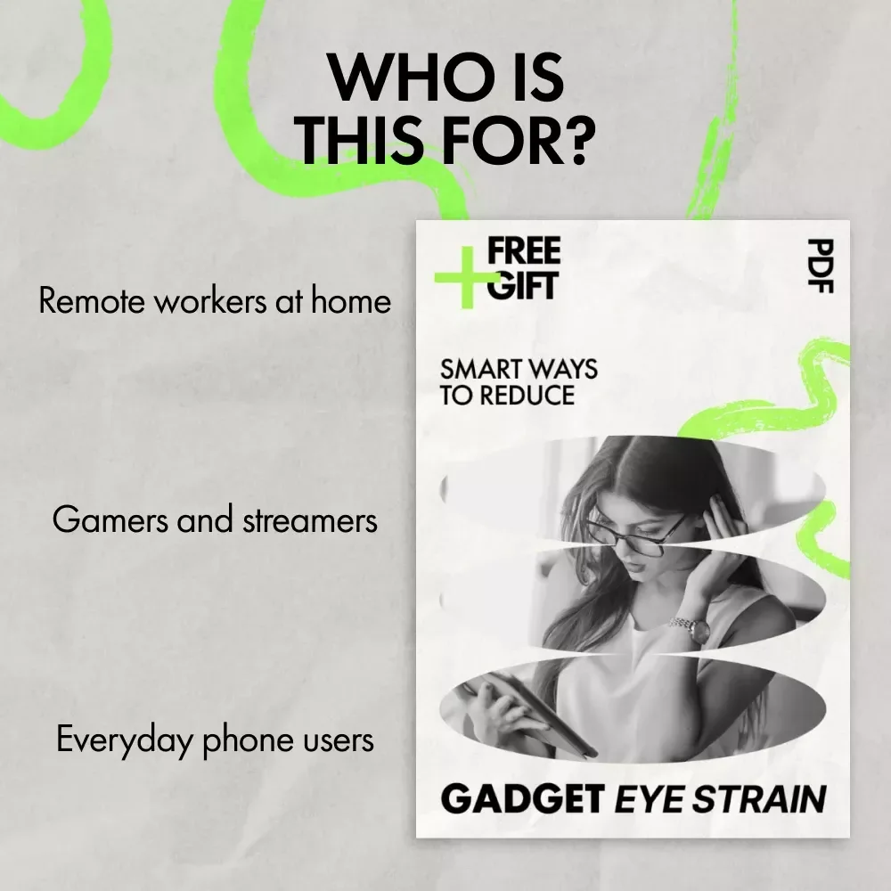 Smart Ways to Reduce Gadget Eye Strain – Practical Ebook Guide on how to reduce eye strain after using gadgets for Work, Study, and Screen Life