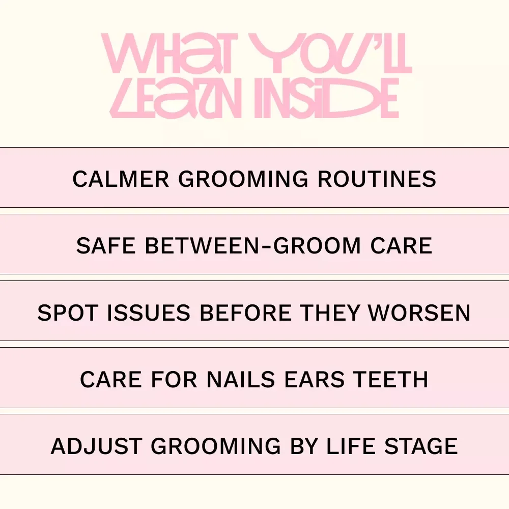 Home Grooming Basics for Pets – Easy Guide to Basic Pet Grooming at Home | Stress-Free Care Routine eBook for Dogs & Cats