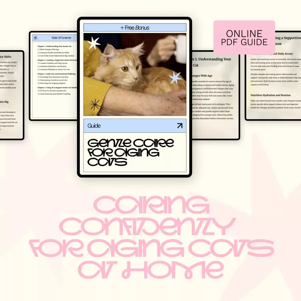 Gentle Care for Aging Cats – A Practical Guide to Senior Cat Care at Home | Comfort, Health & Emotional Support