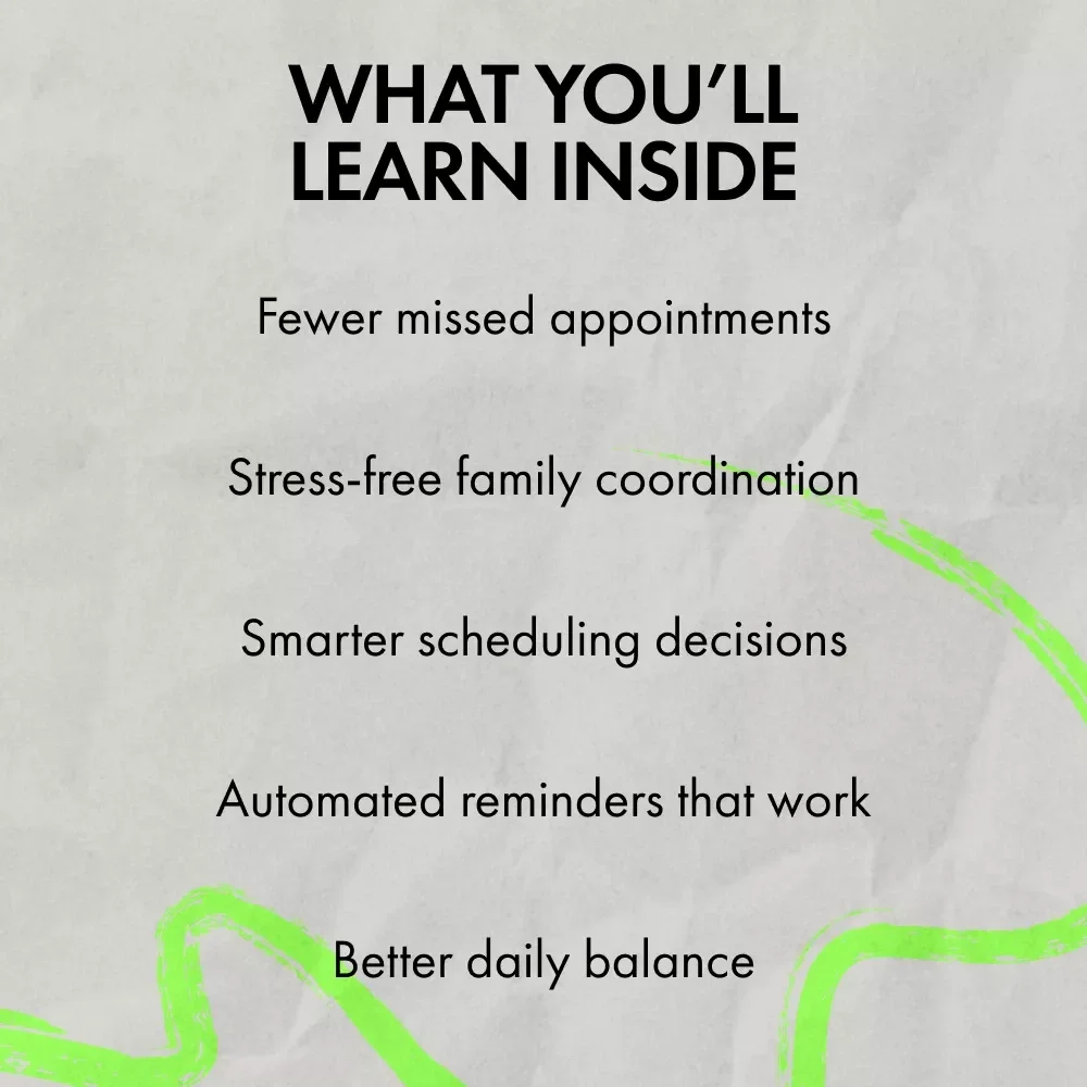 Simplify Your Life with AI Family Calendar – Practical eBook Guide on how to manage family calendar with ai for Busy Families