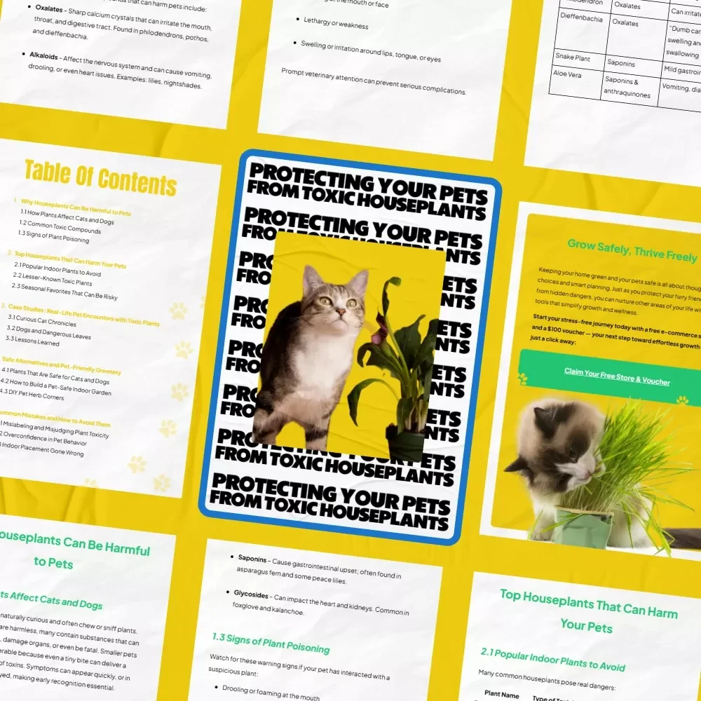 Protecting Your Pets from Toxic Houseplants: A Must-Have Guide for Pet Owners