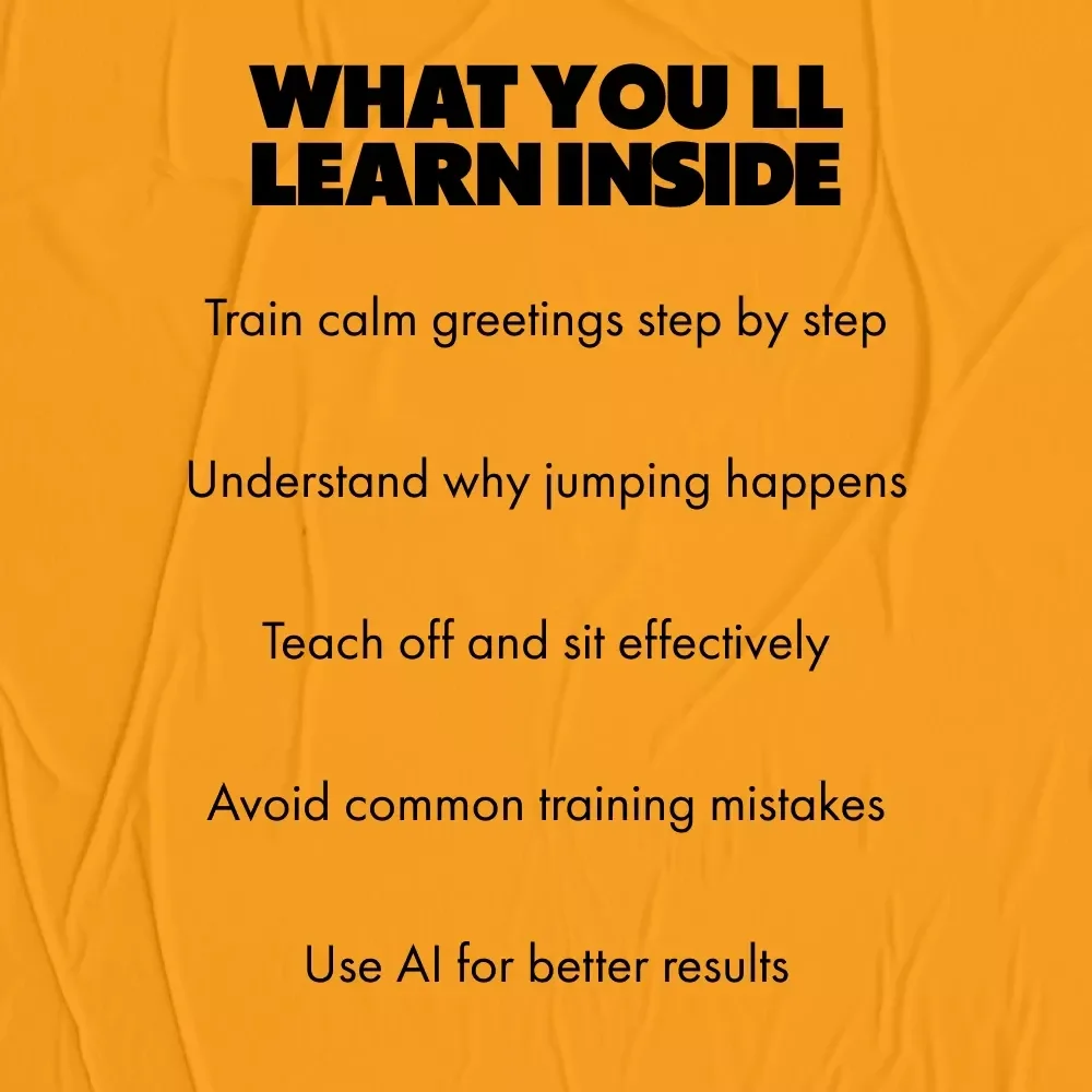 Teaching Your Dog to Greet Calmly – A Practical Training Guide with the Best Ways to Stop Dog Jumping for Polite, Stress-Free Hellos